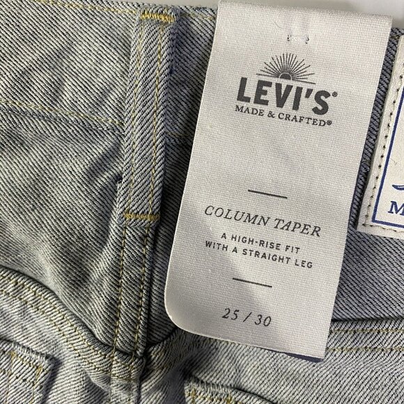 Levis Made & Crafted Column Pant Womens Size 25 Light Denim Selvedge Jeans NWT - Picture 6 of 7